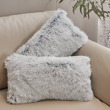 Load image into Gallery viewer, Blue Cheer Collection Faux Fur Throw Pillow (Set of 2)
