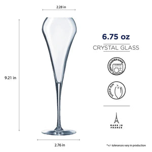 Chef & Sommelier Open Up 7 oz. Effervescent Crystal Flute (Set of 6)