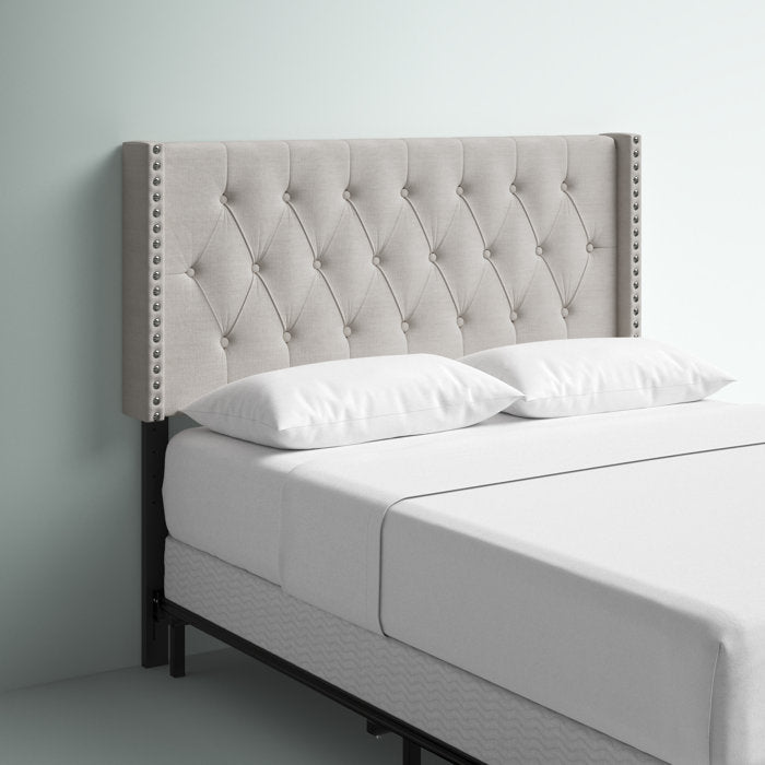 Beige Chehalis Upholstered Headboard, Queen (Headboard Only)