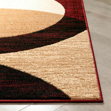 Load image into Gallery viewer, Chelsi Geometric Area Rug in Red, Runner 2&#39;7&quot; x 9&#39;10&quot;
