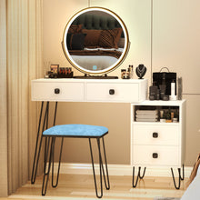 Load image into Gallery viewer, White Cheneyville Vanity Set with Stool and Mirror

