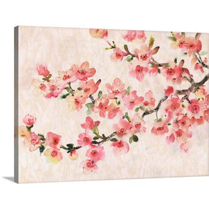 Cherry Blossom Composition I by Timothy O' Toole - Painting on Canvas, 30" H x 40" W x 1.25" D