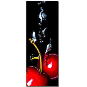 'Cherry Splash' by Roderick Stevens Photographic Print on Wrapped Canvas 2166CDR