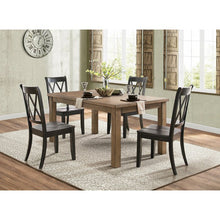 Load image into Gallery viewer, Black Cheryll Solid Wood Cross Back Side Chair set of 2    AP473
