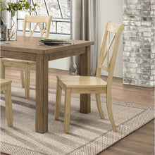 Load image into Gallery viewer, Cheryll Solid Wood Cross Back Side Chair Buttermilk Set of 2 #2012HW
