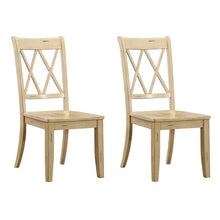Load image into Gallery viewer, Buttermilk Cheryll Solid Wood Cross Back Side Chair Set of 2 - MRM198
