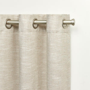 Chevalier Somers Cotton Blend Solid Semi-Sheer Grommet Curtain Panels (Set of 2) 2252CDR/GL