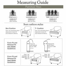 Load image into Gallery viewer, Chevron Box Cushion Armchair Slipcover GL581
