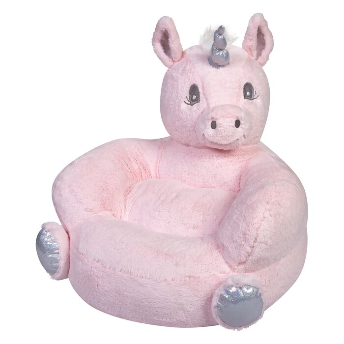 Pink Children's Plush Unicorn Character Kids Chair (SB789)