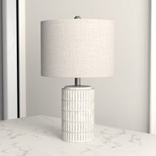Load image into Gallery viewer, Chorale 21&#39;&#39; Distressed Gray/White Table Lamp

