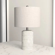 Load image into Gallery viewer, Chorale 21&#39;&#39; Distressed Gray/White Table Lamp
