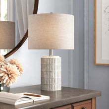 Load image into Gallery viewer, Chorale 21&#39;&#39; Distressed Gray/White Table Lamp
