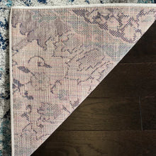 Load image into Gallery viewer, Christa Power Loom Polypropylene Blend Cream/Light Gray/Navy Hues Rug 2&#39;3&quot; x 8
