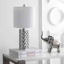 Load image into Gallery viewer, Christiane 21&quot; Silver Bedside Table Lamp
