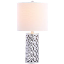 Load image into Gallery viewer, Christiane 21&quot; Silver Bedside Table Lamp
