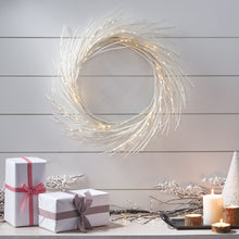 Load image into Gallery viewer, 4&quot; H x 24&quot; W x 24&quot; D Christmas 24&quot; Metal Wreath OG613
