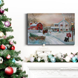 48" H x 32" W x 1" D Christmas Tree Farm - Wrapped Canvas Print