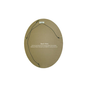 27" H x 23" W Chumasero Oval Traditional Beveled Accent Mirror