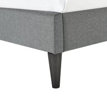 Load image into Gallery viewer, Queen Cicero Upholstered Low Profile Platform Bed
