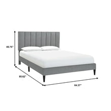 Load image into Gallery viewer, Queen Cicero Upholstered Low Profile Platform Bed
