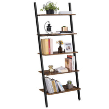 Load image into Gallery viewer, Ciotti 73&#39;&#39; H x 25.2&#39;&#39; W Steel Ladder Bookcase 1740AH
