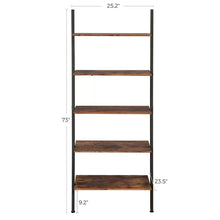 Load image into Gallery viewer, Ciotti 73&#39;&#39; H x 25.2&#39;&#39; W Steel Ladder Bookcase
