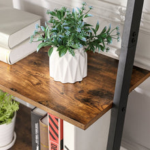 Load image into Gallery viewer, Ciotti 73&#39;&#39; H x 25.2&#39;&#39; W Steel Ladder Bookcase 7803RR
