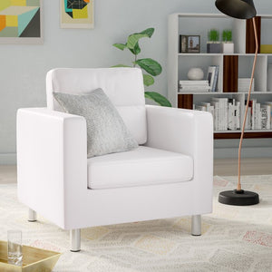 Clarence Club Chair White #1176HW