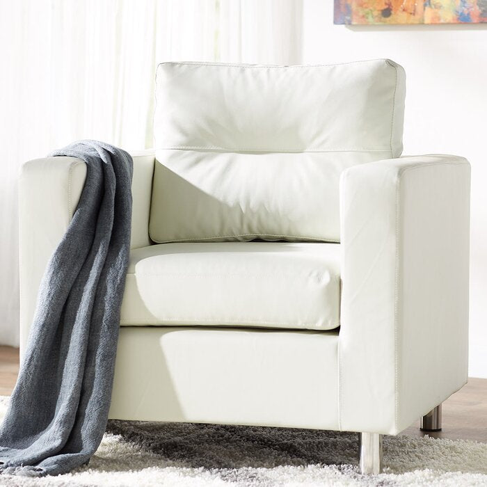 Clarence Club Chair White #1176HW