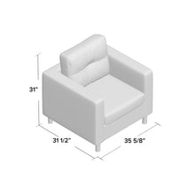 Load image into Gallery viewer, Clarence Club Chair White #1176HW
