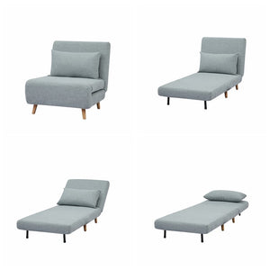 Clarissa 32'' Wide Linen Convertible Chair