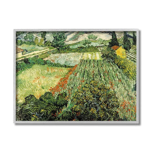 16" H x 20" W x 1.5" D Classic Van Gogh Field Painting Feld Mit Mohnblumen by Vincent Van Gogh - Graphic Art