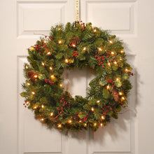 Load image into Gallery viewer, Classical 24&quot; Lighted Wreath
