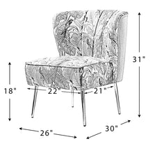 Load image into Gallery viewer, Claudie 26&#39;&#39; Wide Tufted Side Chair
