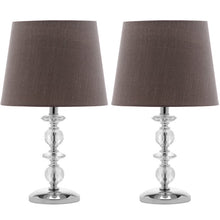 Load image into Gallery viewer, Luiza 15&quot; Metallic/Clear Table Lamp (Set of Two in One Box) #9866
