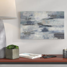Load image into Gallery viewer, Clear Water Indigo And Gray by Silvia Vassileva - Print on Canvas 6713RR
