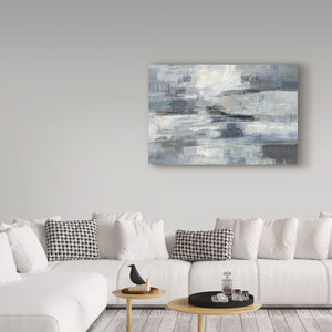 Clear Water Indigo And Gray by Silvia Vassileva - Print on Canvas 6713RR