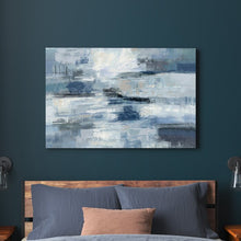 Load image into Gallery viewer, Clear Water Indigo And Gray by Silvia Vassileva - Wrapped Canvas Painting
