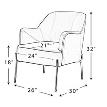 Load image into Gallery viewer, Cleo 26&#39;&#39; Wide Velvet Armchair
