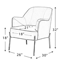 Load image into Gallery viewer, Cleo 26&#39;&#39; Wide Velvet Armchair
