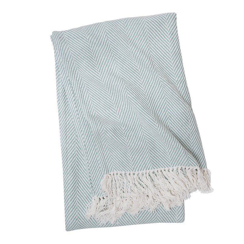 Sea Glass Clermont Cotton Throw HA9748