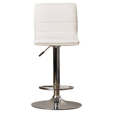 Load image into Gallery viewer, Clift Modern Vinyl Adjustable Height Barstool with Horizontal Stitch Back
