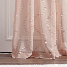 Load image into Gallery viewer, Clifton Wave Solid Sheer Rod Pocket Single Curtain Panel B56 155
