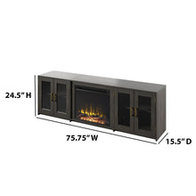 Load image into Gallery viewer, Clingensmith TV Stand for TVs up to 78&quot; with Fireplace Included 7014RR
