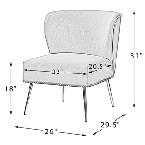Clive 26'' Wide Velvet Side Chair
