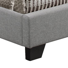 Load image into Gallery viewer, King Gray Cloer Tufted Upholstered Low Profile Standard Bed

