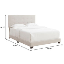 Load image into Gallery viewer, Cloer Tufted Upholstered Low Profile Standard Bed king
