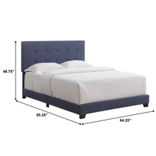 Load image into Gallery viewer, Cloer Tufted Upholstered Low Profile Standard Bed queen
