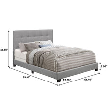Load image into Gallery viewer, Cloer Tufted Upholstered Low Profile Standard Bed king
