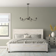 Load image into Gallery viewer, King Shabby White Clove Solid Wood Bed
